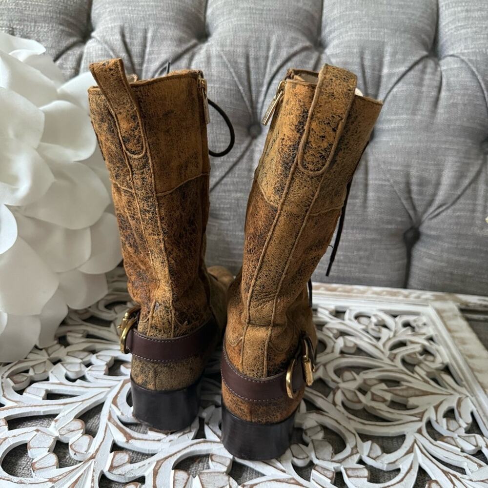 Michael Kors Lace Up Side Zip Boots Women’s 8.5 - Picture 8 of 13